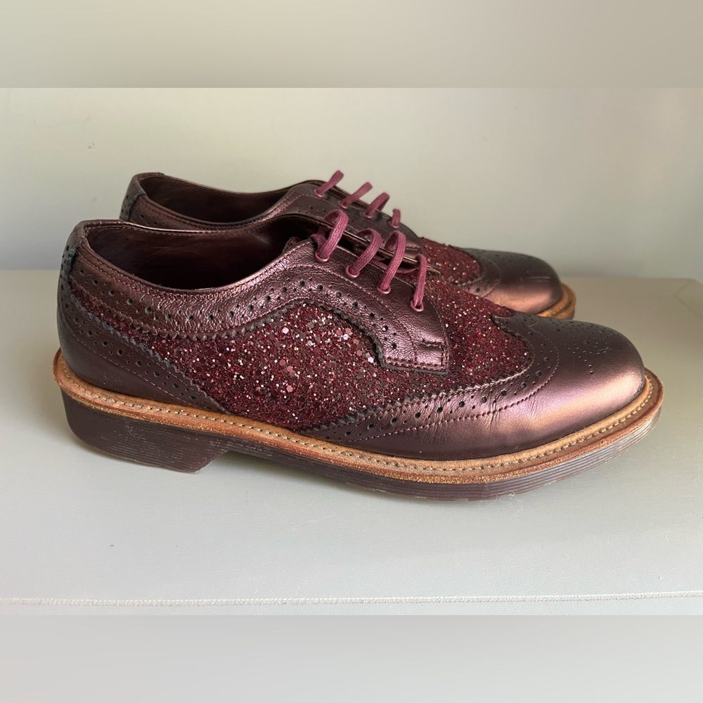 Dr. Martens Metallic The Original AirWair Oxford Size 9 Metallic Glitter - Picture 5 of 13